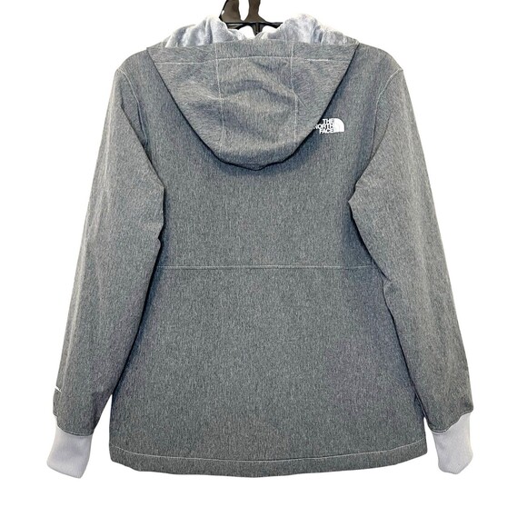 THE NORTH FACE Gray Shelbe Raschel Hooded Fleece Lined Softshell Jacket MED NWOT - Picture 3 of 9
